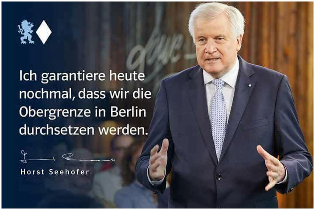 Horst Seehofer (CSU) - Obergrenze