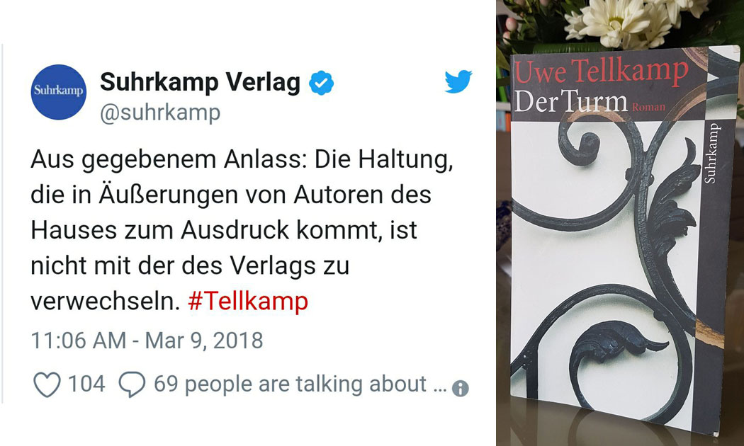 Tatjana Festerling: Suhrkamp-Verlag distanziert sich von Autor Tellkamp