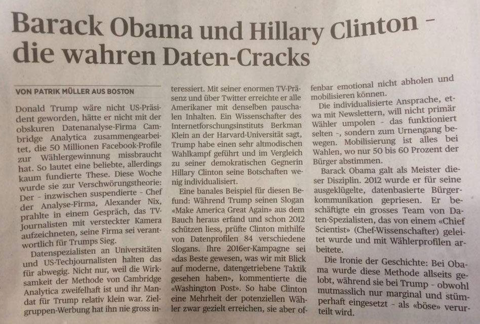 Obama & Clinton - die wahren Daten-Cracks