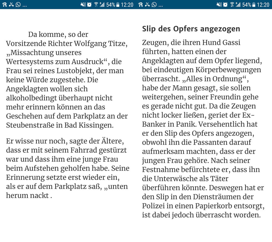 Mainpost nimmt Artikel über afghanischen Ficki-Ficki-Betriebswirt vom Netz