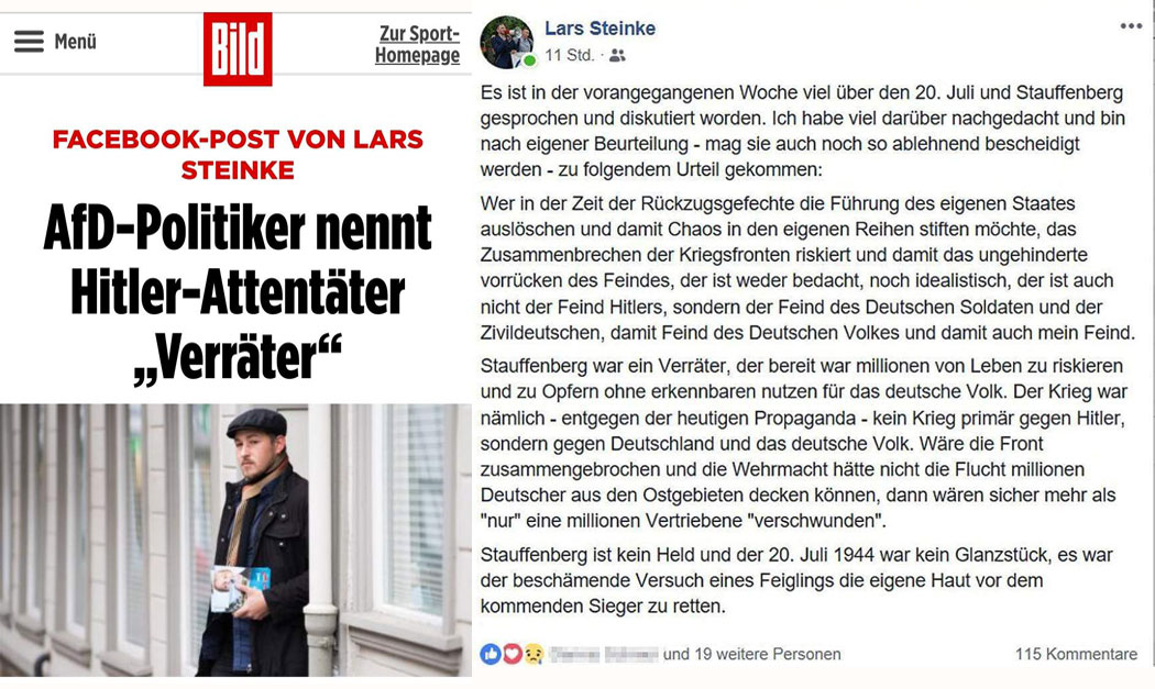 AfD-Politiker nennt Hitler-Attentäter „Verräter“