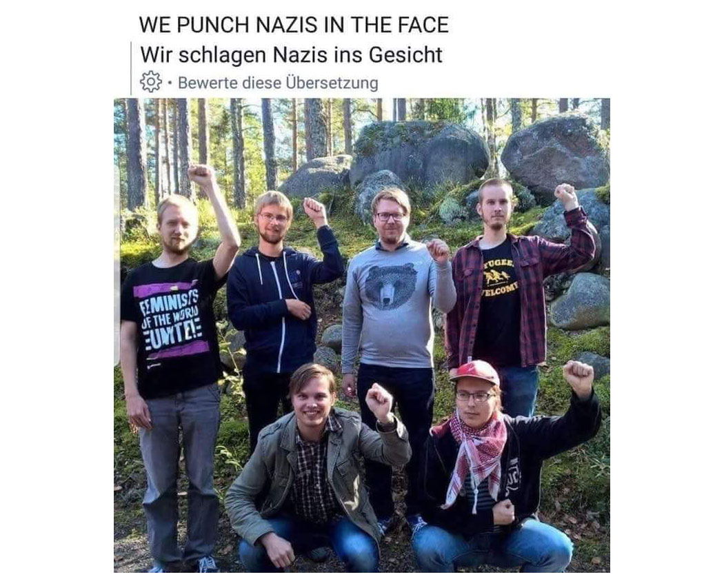 Wir schlagen Nazis ins Gesicht
