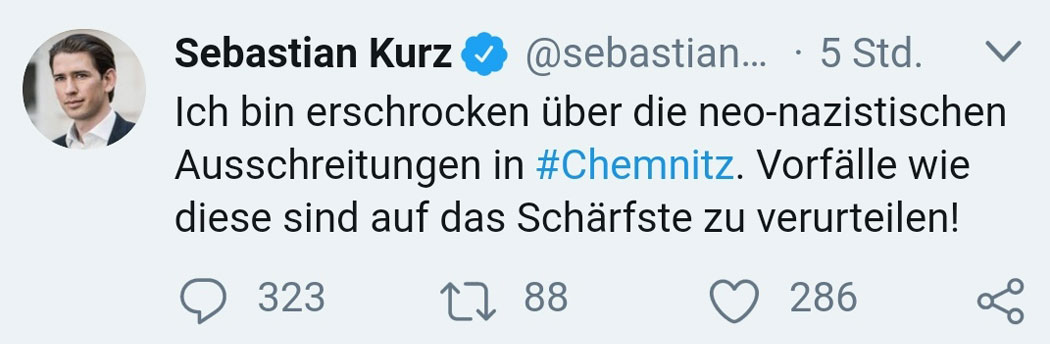 Tickt der Kurz nicht ganz sauber?