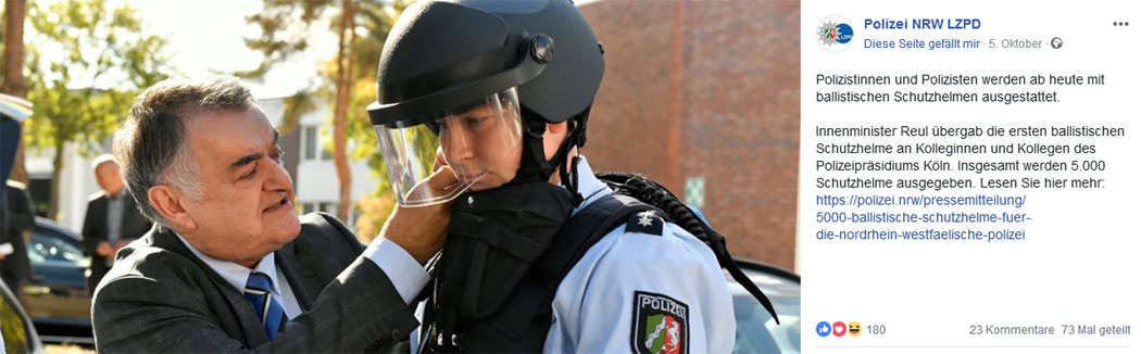 Der ballistische Helm