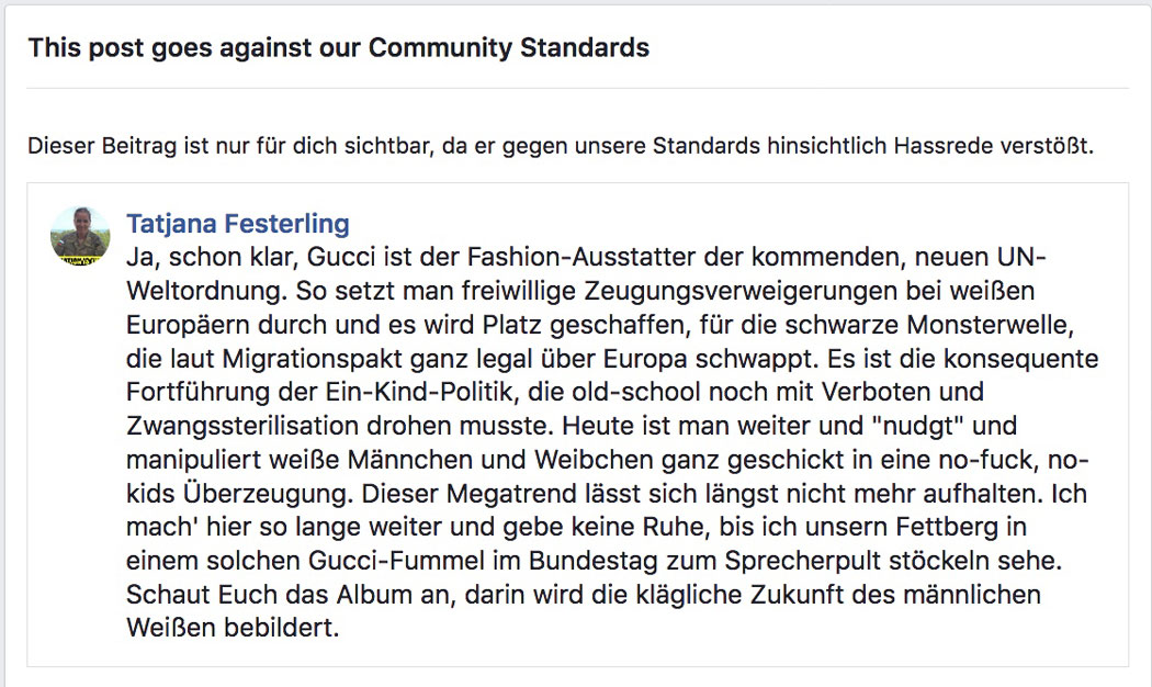 GUCCI als Fashion-Ausstatter der UN-NWO