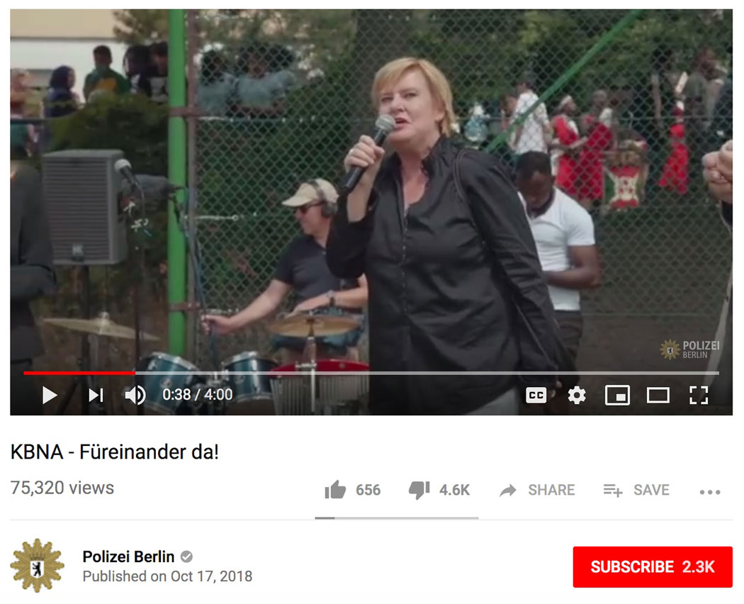Polizei Berlin: KBNA - Füreinander da!