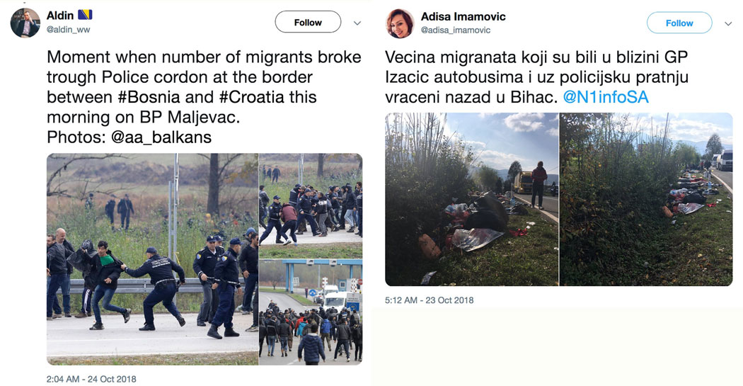 24.10.2018 - Grenze zwischen Bosnien und Kroatien