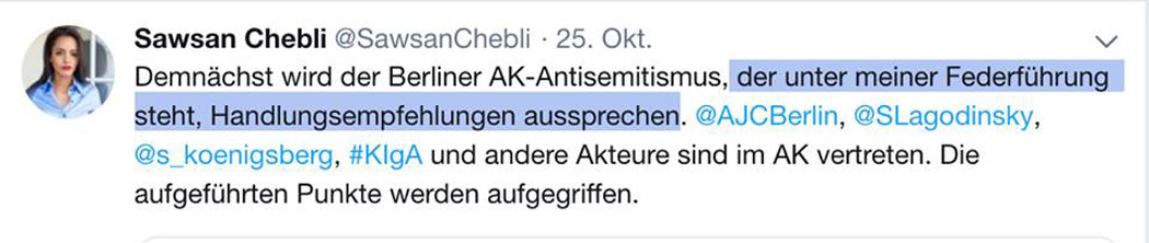 Chebli´s #Handlungsempfehlungen!