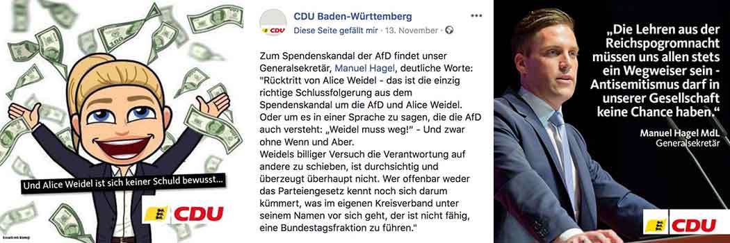 CDU-Baden-Württemberg reisst die Fresse auf