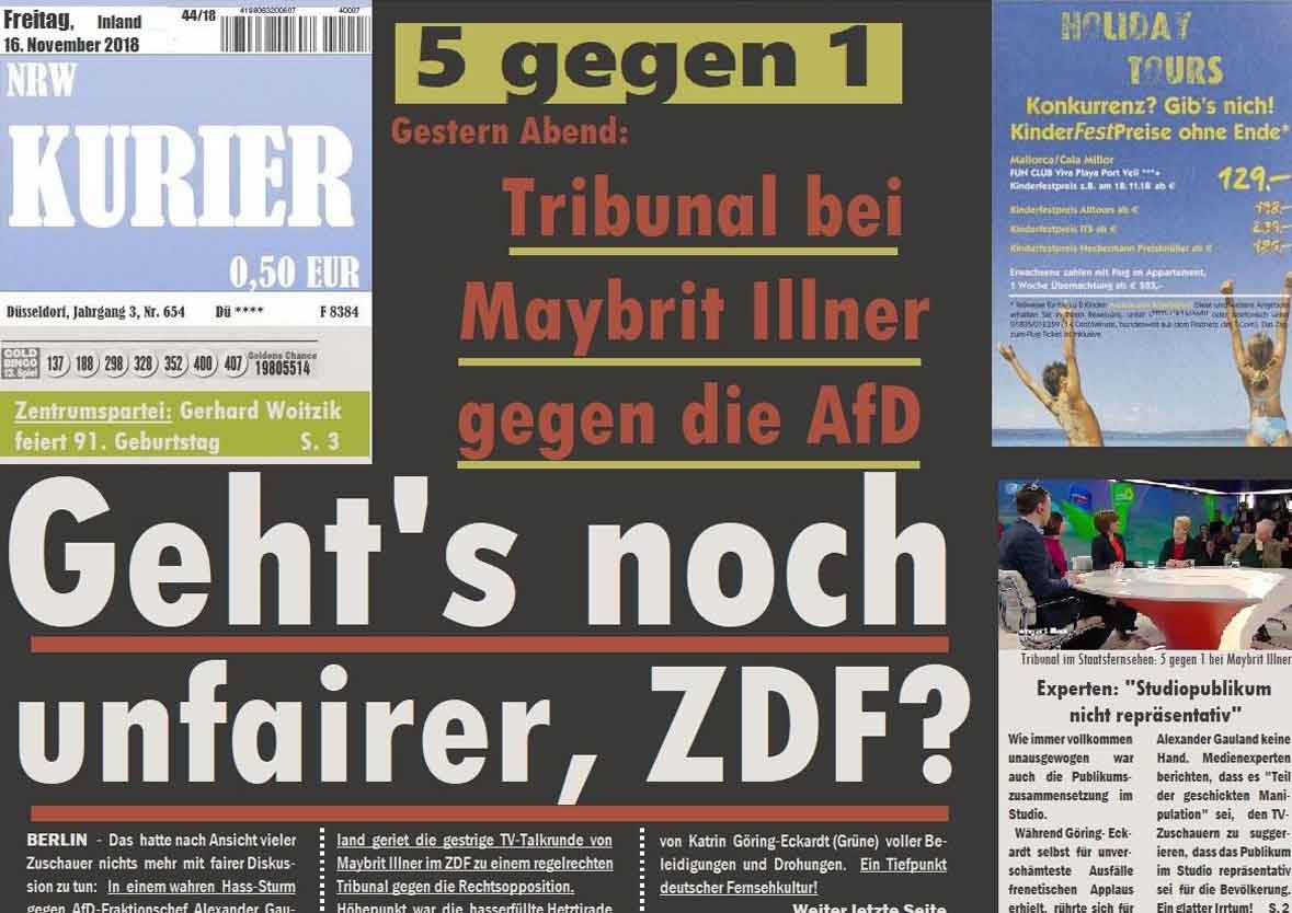 5 gegen 1 - Tribunal bei Maybritt Illner gegen die AfD