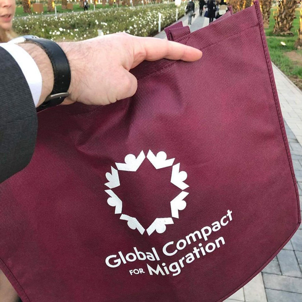 Logo des Global Compact for Safe, Orderly and Regular Migration