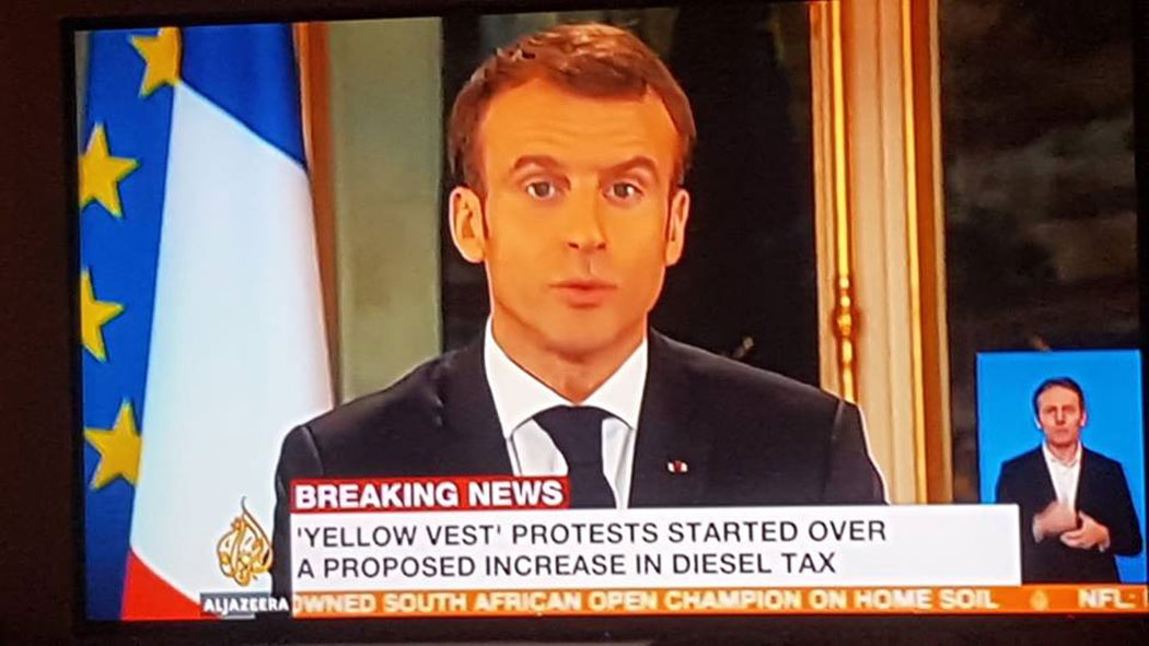 Macron´s Bettelrede