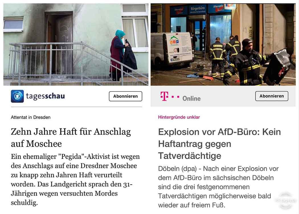 Eine 💥, zweierlei Maß