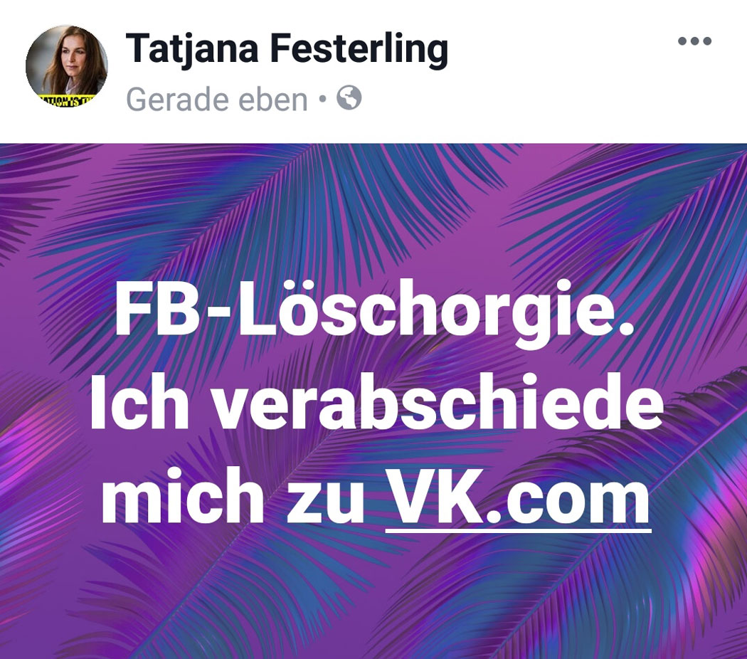 Mein vorläufig letzter Farcebook-Eintrag