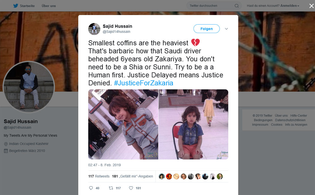 #JusticeForZakaria