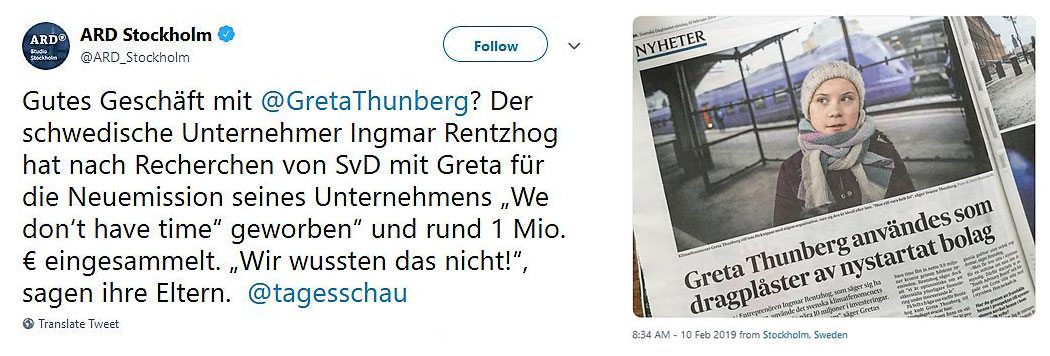 Über das wahre Business hinter #Klima-Gretel