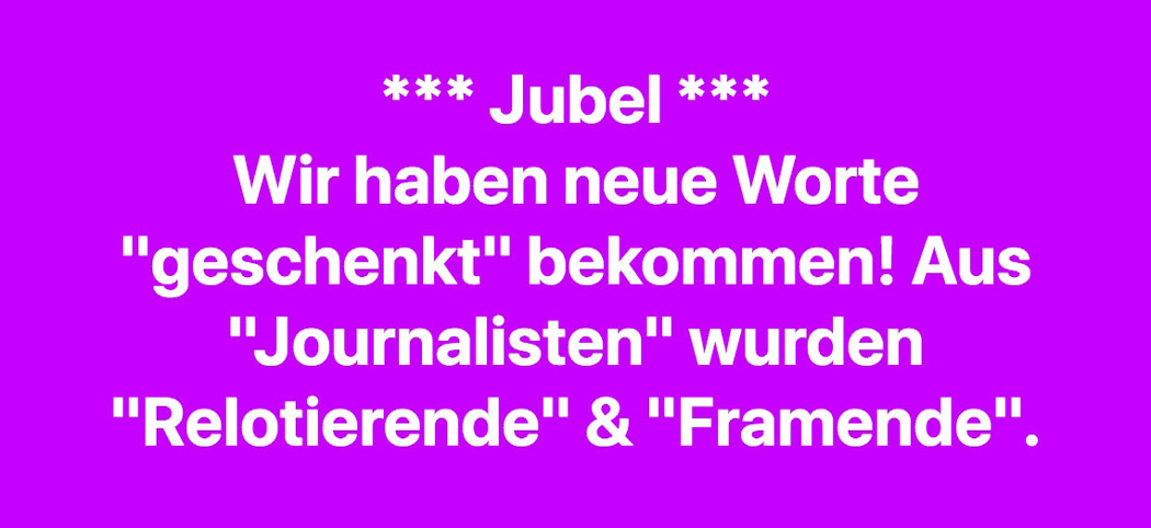 Dieses Posting wird sogar in Hannover verstanden! 😁