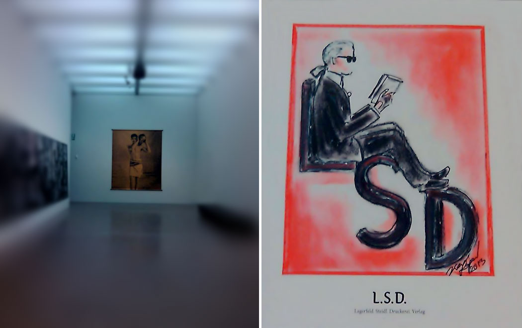 Arbeiten von Karl Lagerfeld - Ausstellung im Februar 2014, Museum Folkwang, Essen