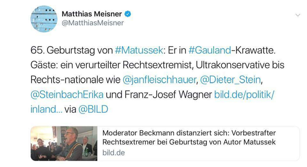 Die Speerspitze des deutschen Denunziantentums twittert