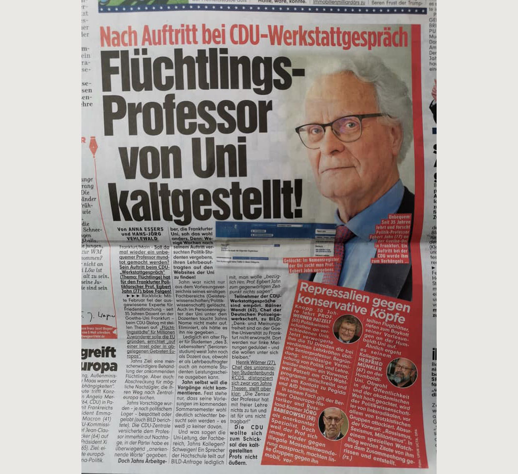Rainer Wendt, empört sich mal wieder