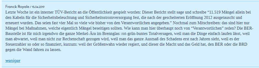 Bürger-Ohnmacht hat einen Namen: BER!