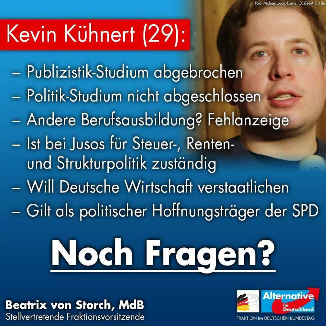 Kühnert sollte sich erst einmal selbst überwinden