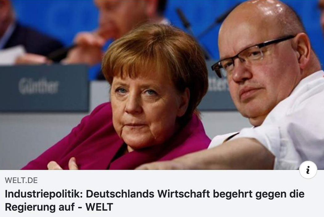Jetzt rebelliert Deutschlands Wirtschaft gegen die Regierung