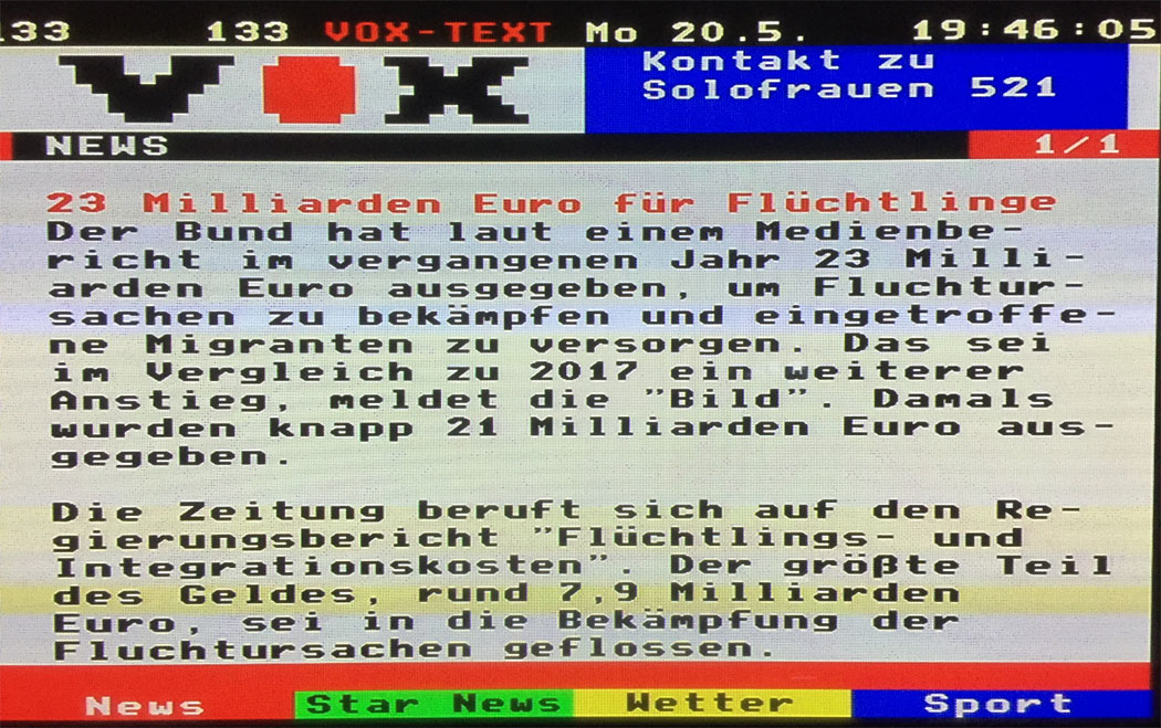 Politisch Korrekte Bruchrechnung im VOX VTX