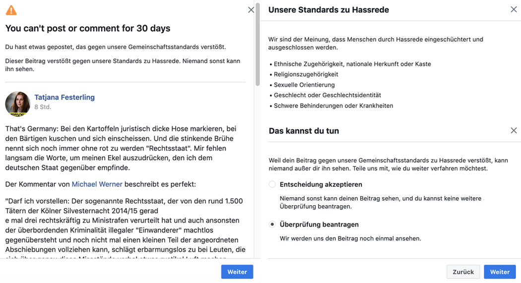 You can´t post or comment for 30 days