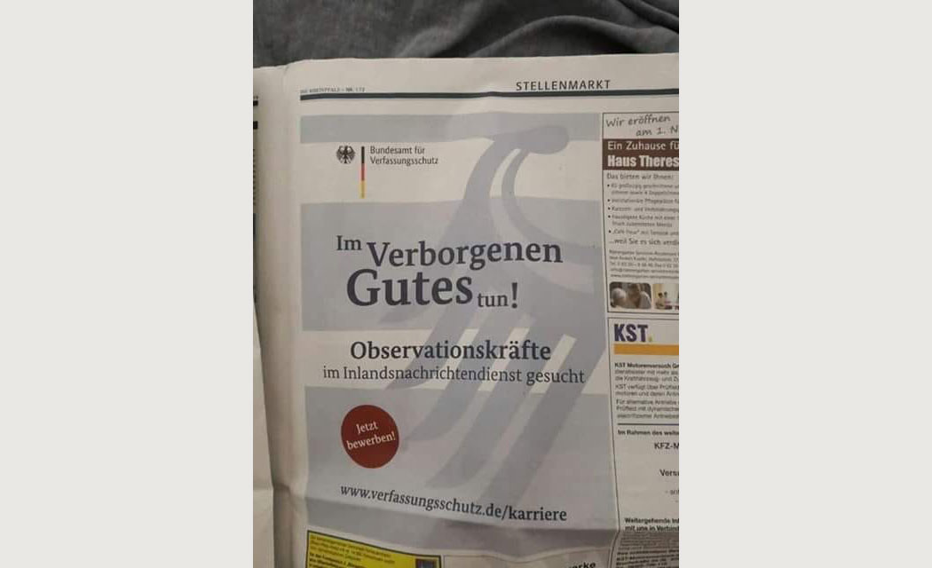 Im Verborgenen Gutes tun!