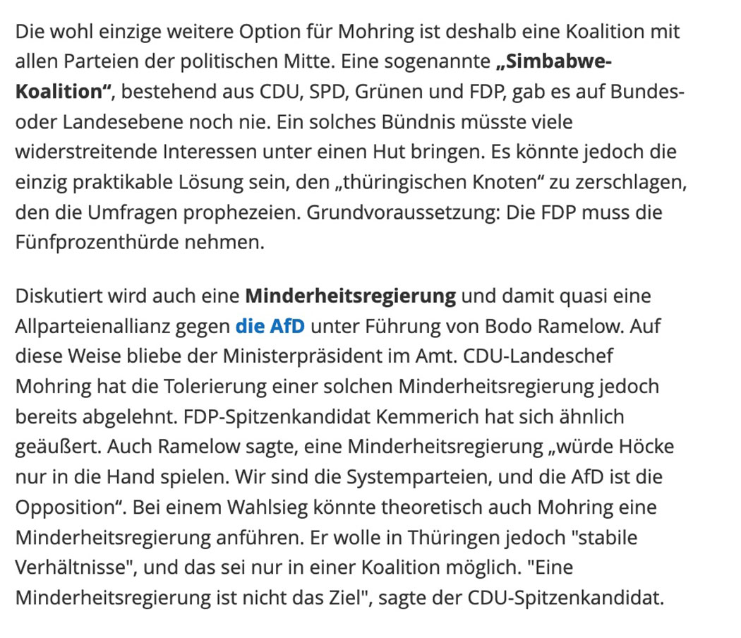 Nur seltsame Koalitionen möglich