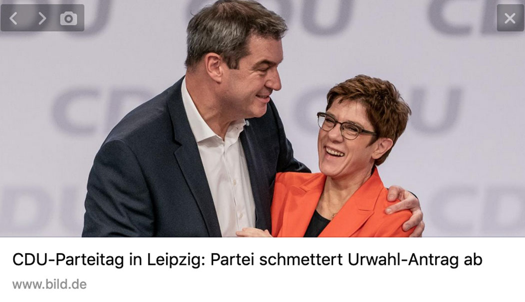 CDU schmettert Urwahl des Kanzlerkandidaten ab