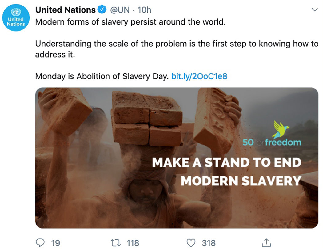 Monday is Aboliton of Slavery Day