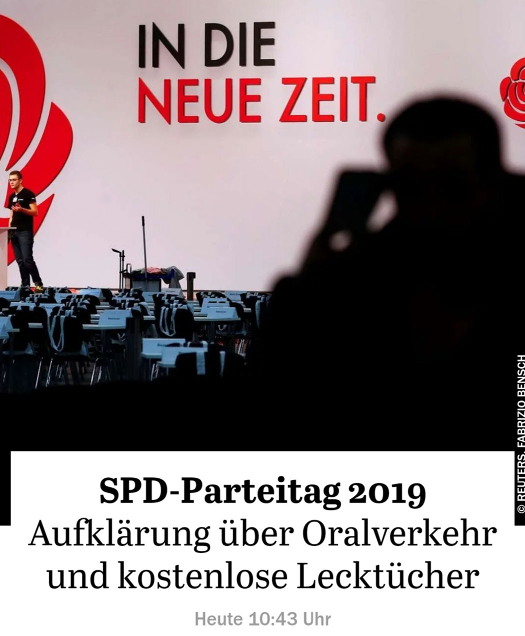 SPD-Parteitag 2019 - Aufklärung über Oralverkehr und kostenlose Lecktücher