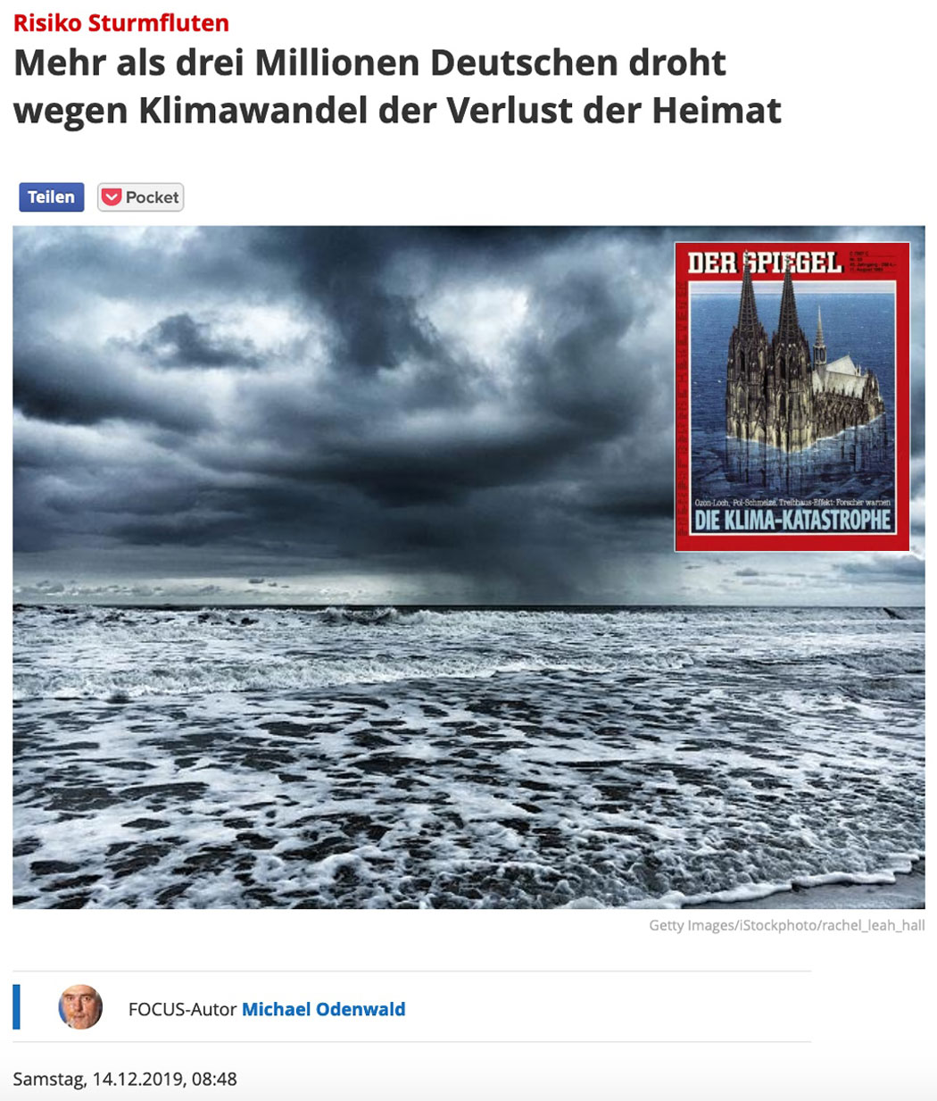 Mehr als drei Millionen Deutschen droht wegen Klimawandel der Verlust der Heimat