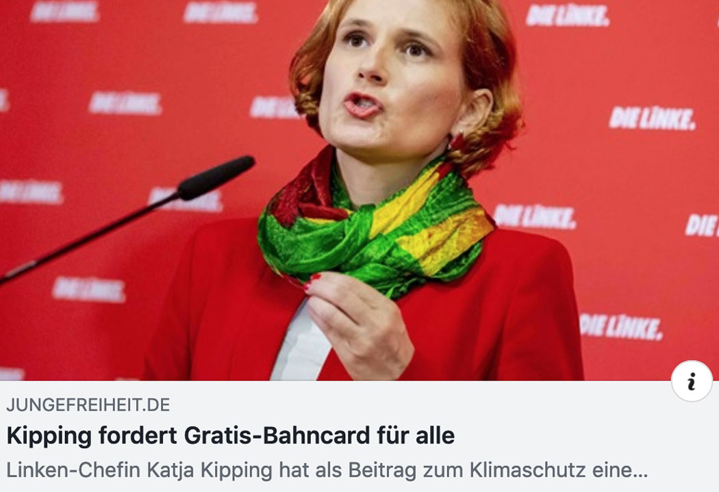 Kipping fordert Gratis-Bahncard für alle