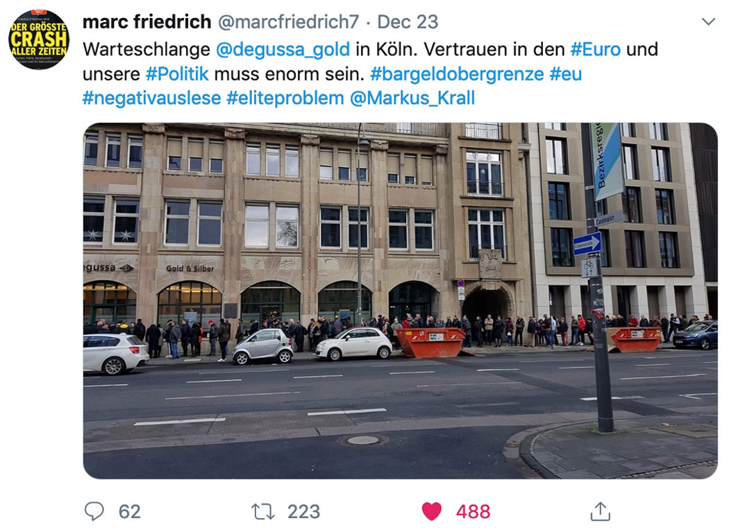 Gesetzesänderung sorgt für Schlangen vor den Gold-Handelshäusern
