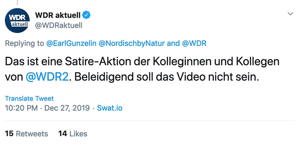 #FuckYouWDR