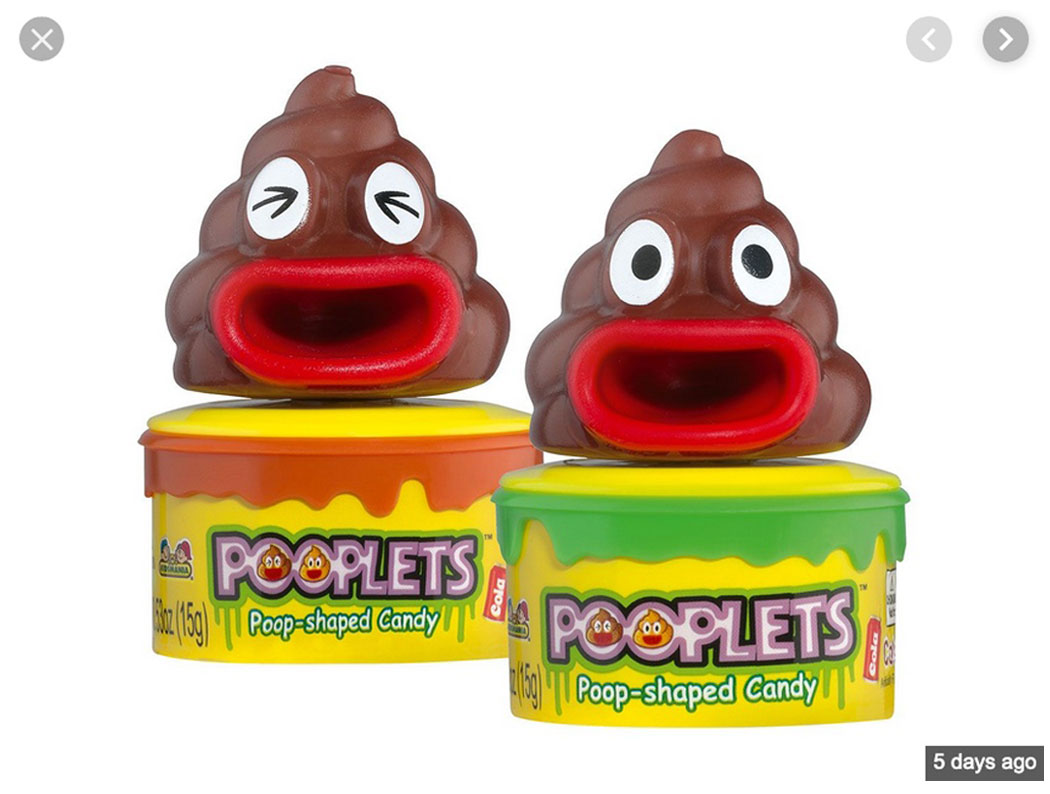 Poop-shaped Candy mit Cola-Aroma