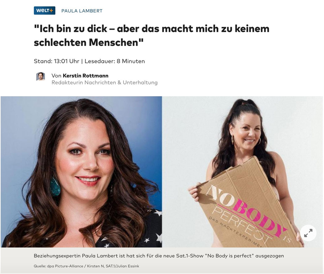 Ich bin zu dick – aber das macht mich zu keinem schlechten Menschen