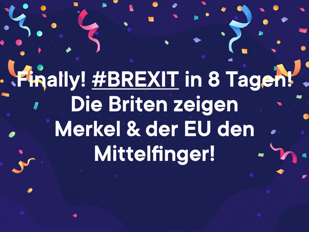 Finally! #BREXIT in 8 Tagen!