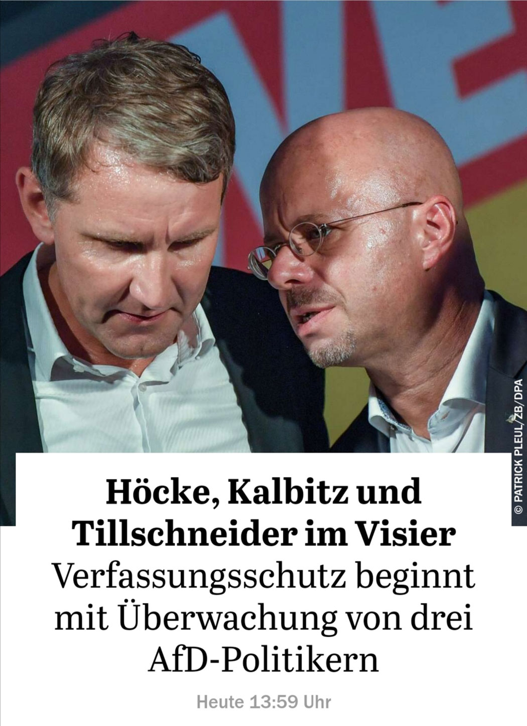 Höcke, Kalbitz und Tillschneider im Visier
