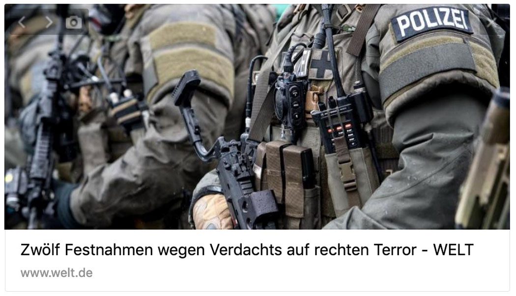 Bürgerkrieg in Deutschland. Nicht weniger sollen die Männer geplant haben