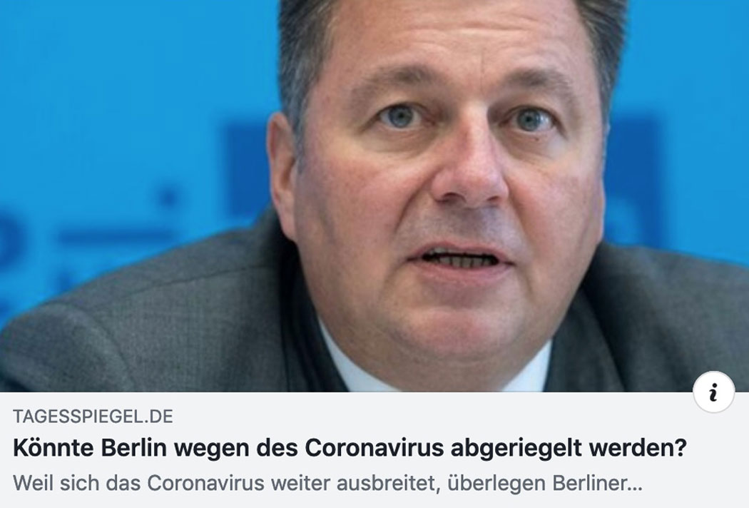 Könnte Berlin wegen des Coronavirus abgeriegelt werden?